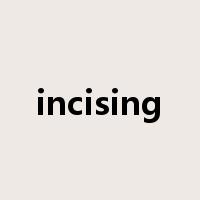 incising是什么意思