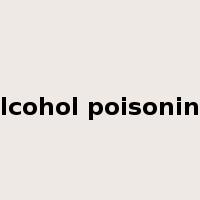 alcohol poisoning是什么意思