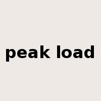 peak load是什么意思