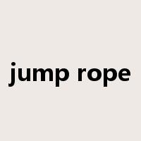 jump rope是什么意思