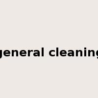 general cleaning是什么意思
