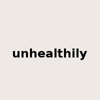 unhealthily是什么意思