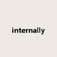 internally是什么意思