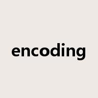 encoding是什么意思