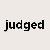 judged是什么意思