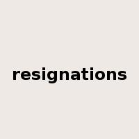 resignations是什么意思