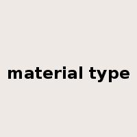 material type是什么意思