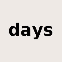 days是什么意思
