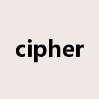cipher是什么意思