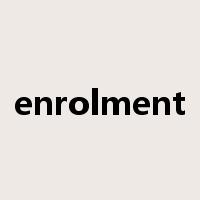 enrolment是什么意思