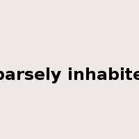sparsely inhabited是什么意思