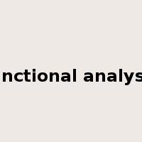 functional analysis是什么意思