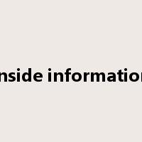 inside information是什么意思