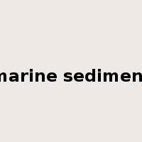 marine sediment是什么意思