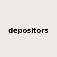 depositors是什么意思