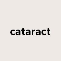 cataract是什么意思