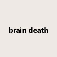 brain death是什么意思