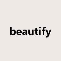 beautify是什么意思