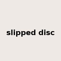 slipped disc是什么意思