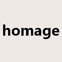 homage是什么意思