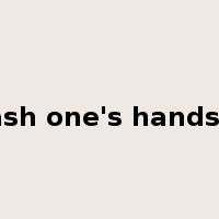 wash one's hands of是什么意思