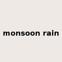 monsoon rain是什么意思