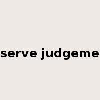 reserve judgement是什么意思