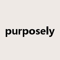 purposely是什么意思