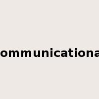 communicational是什么意思