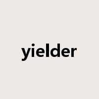 yielder是什么意思