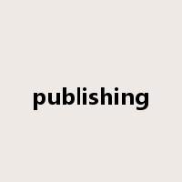 publishing是什么意思