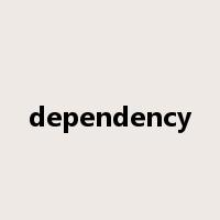 dependency是什么意思