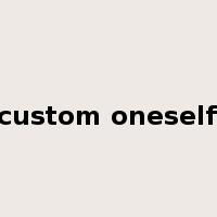 accustom oneself to是什么意思