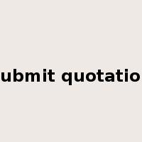 submit quotation是什么意思