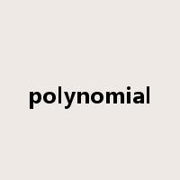 polynomial是什么意思