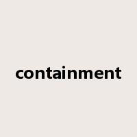 containment是什么意思