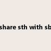 share sth with sb是什么意思
