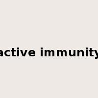 active immunity是什么意思