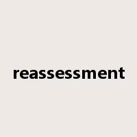 reassessment是什么意思