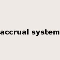 accrual system是什么意思