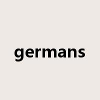 germans是什么意思