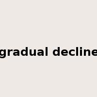gradual decline是什么意思