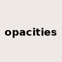 opacities是什么意思