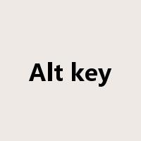 Alt key是什么意思