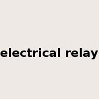 electrical relay是什么意思