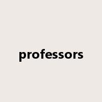 professors是什么意思