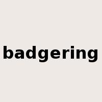 badgering是什么意思