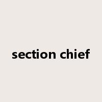 section chief是什么意思