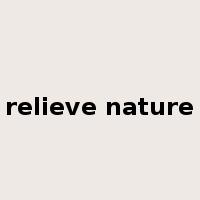 relieve nature是什么意思