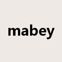 mabey是什么意思